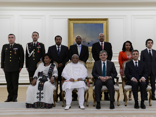 Ethiopian Ambassador Presents His Credentials to President Gül